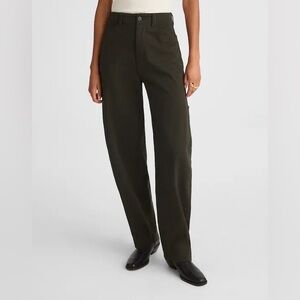 NWT Madewell The Balloon Pant in Midnight Olive Green Size 27 $138 NW467 Barrel